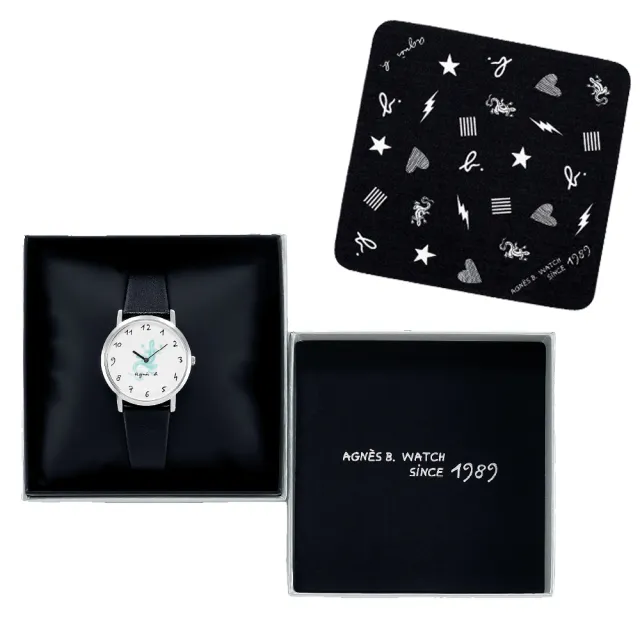 【agnes b.】marcello 35週年限量款霓虹腕錶-34mm(VJ20-KVP0Z/BJ5024X1)