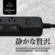 【iPlus+ 保護傘】5切4座3P延長線1.8M-消光黑系列(KU-3546-6-BK)