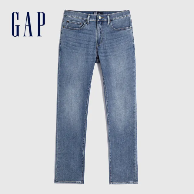【GAP】男裝 直筒牛仔褲-淺藍色(728702)