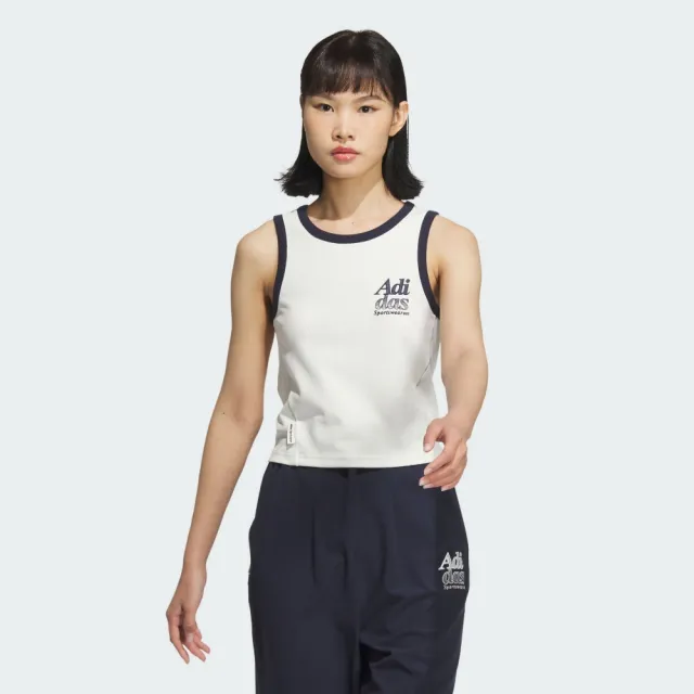 【adidas 官方旗艦】LOGO 運動背心 女 JI6881