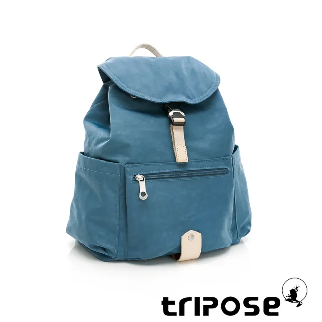 【tripose】MEMENTO微皺尼龍輕量後背包-大(湖畔藍)