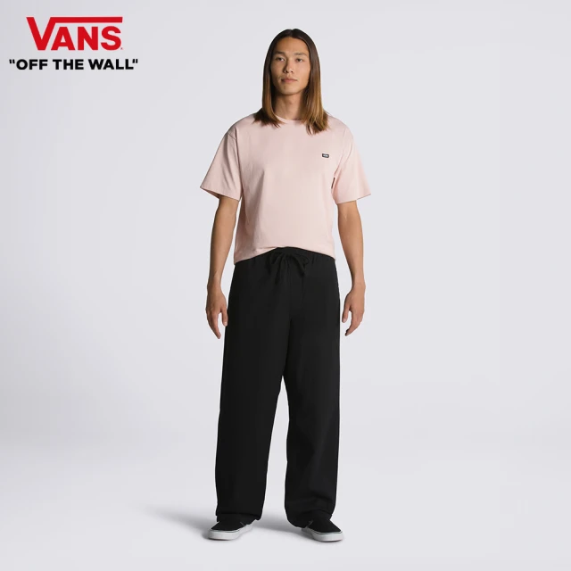 VANS 官方旗艦 Range Baggy 男女款黑色彈性錐形長褲