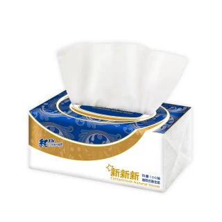 【新新新】四層超柔韌抽取式衛生紙-寶石藍100抽*8包/串(市面最大張 四層新品上市)
