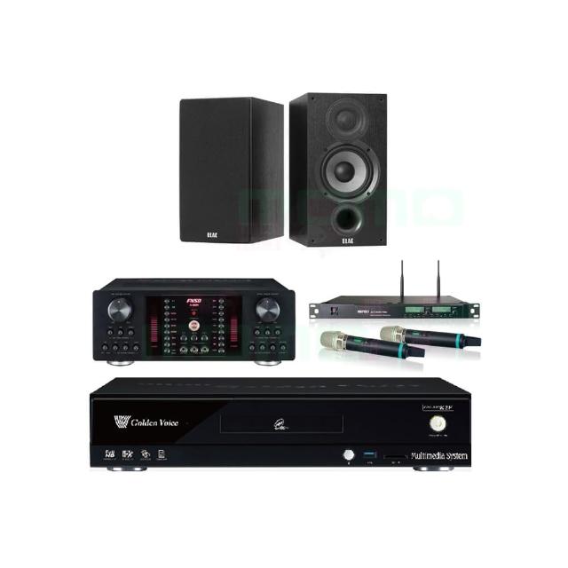 【金嗓】CPX-900 K2F+FNSD A-480N+ACT-8299PRO++Elac Debut 2.0 DB62(4TB點歌機+擴大機+無線麥克風+喇叭)