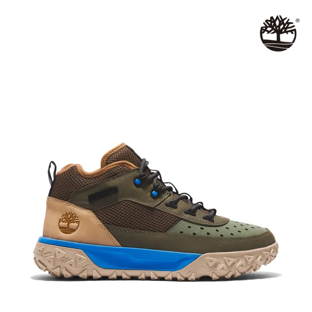 【Timberland】男款綠色 Greenstride™ Motion 6 中筒健行鞋(A5TMG991)