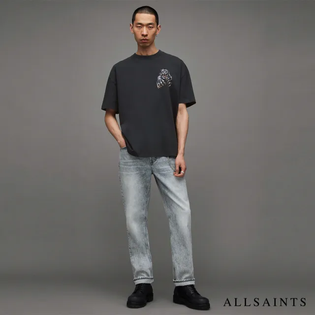 【ALLSAINTS】BEAST 短袖T恤Washed Black MG021Z(寬鬆版型)
