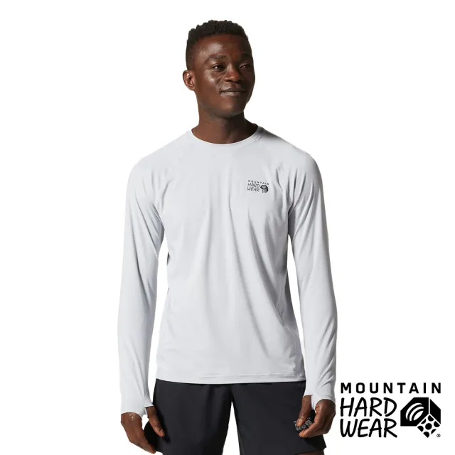 【Mountain Hardwear】Crater Lake Long Sleeve Crew Men 防曬長袖排汗衣 男款 冰河 #1982421