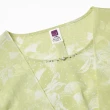 【ILEY 伊蕾】交疊綁帶假兩件印花雪紡上衣(淺綠色；M-XL；1241071407)