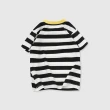 【GAP】男幼童裝 Logo純棉圓領短袖T恤-黑白條紋(890229)