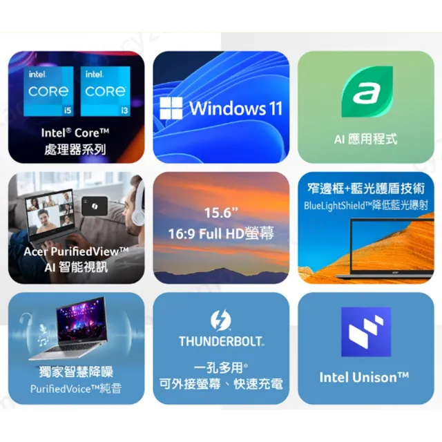 【Acer 宏碁】15吋Core 3文書筆電(Aspire/A15-51P-390J/C3-100U/8G/512G SSD/W11)