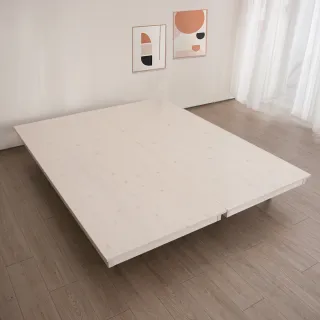 【麗得傢居】娜依5尺實木床底 漂浮床底 雙人床架 床組 床台(台灣製)