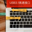 【GIGASTONE 立達】128GB USB3.1/3.2 Gen1 極簡滑蓋隨身碟 UD-3202 綠-超值3入組(128G USB3.2 高速隨身碟)