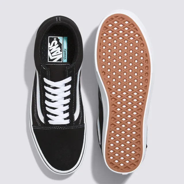 【VANS 官方旗艦】ComfyCush Old Skool 男女款黑色滑板鞋/休閒鞋/帆布