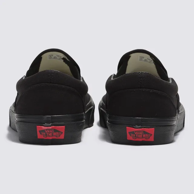 【VANS 官方旗艦】Classic Slip-On 男女款全黑色滑板鞋/休閒鞋