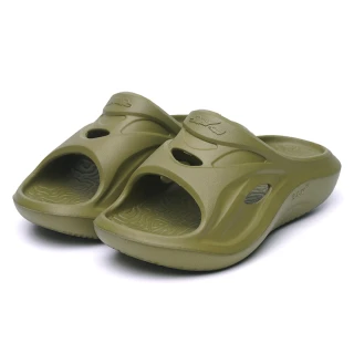 【母子鱷魚】-官方直營-足底U型支撐健康拖鞋-綠(男女款)