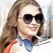 【MEGASOL】UV400防眩偏光太陽眼鏡時尚女仕大框矩方框墨鏡(細緻大框神奇魔杖鏡架1942-5色選)
