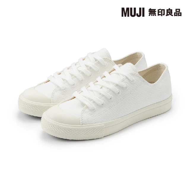 MUJI 無印良品 撥水加工舒適休閒鞋(柔白)