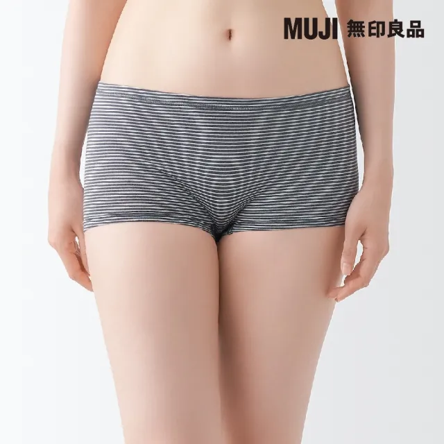 【MUJI 無印良品】女有機棉混彈性平口內褲(共4色)