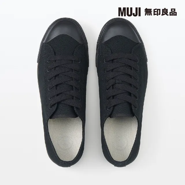 【MUJI 無印良品】撥水加工舒適休閒鞋(黑紋樣)