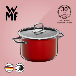 【WMF】Fusiontec Compact 高身湯鍋 24cm 5.9L(紅色)