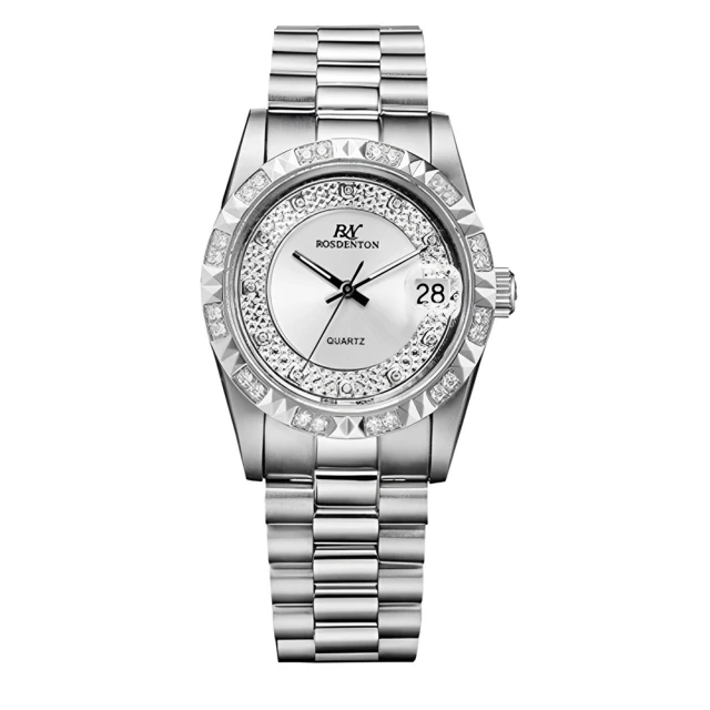 ROSDENTON 勞斯丹頓 公司貨R1 精彩光環 晶鑽腕錶-男錶-錶徑35mm(6035MD-2)