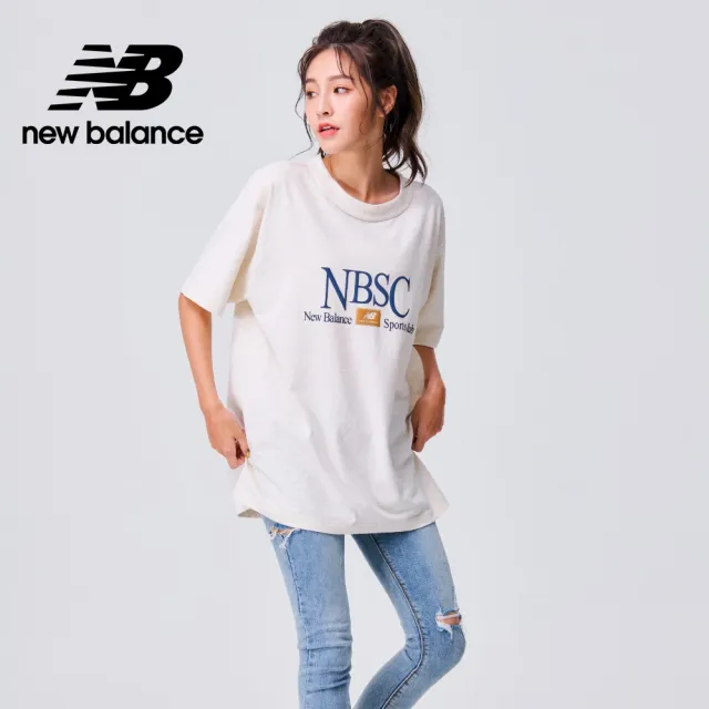 【NEW BALANCE】NB NBSC休閒短袖上衣_男裝_米色_MT31558OTH(美版 版型偏大)