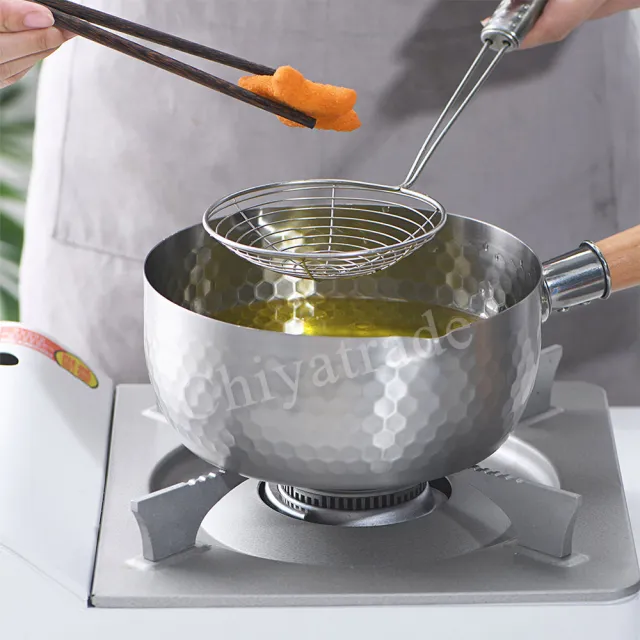 【Taste Plus】日系悅味元器 430不鏽鋼 雪平鍋 燉煮鍋 煎炸鍋 18cm/1.2L 贈原廠玻璃蓋(水量刻度設計)