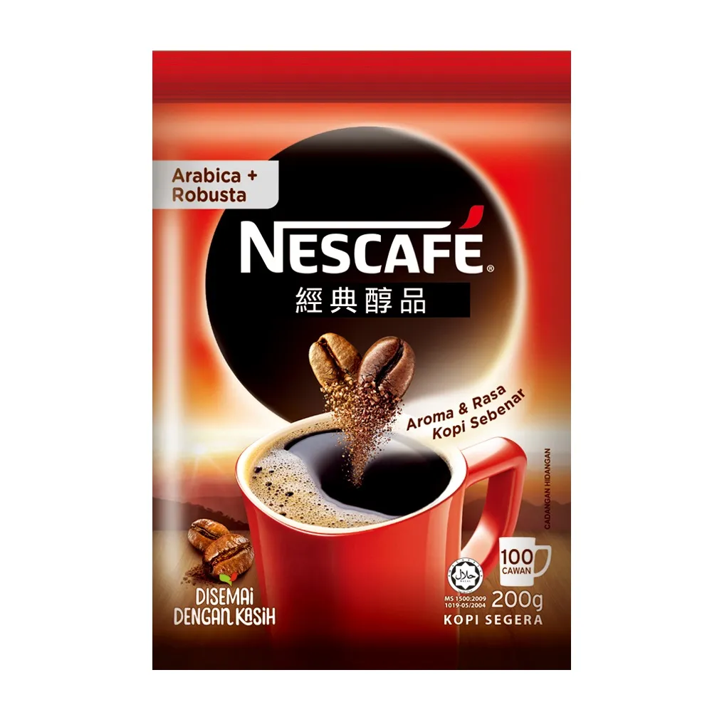 【NESCAFE 雀巢咖啡】醇品咖啡補充包200g/包