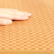 【神田職人】送枕套 雙人加大6尺 3D加厚 格紋透氣天然 涼蓆-E 涼感 床蓆 不夾髮膚 涼蓆推薦(兩款)