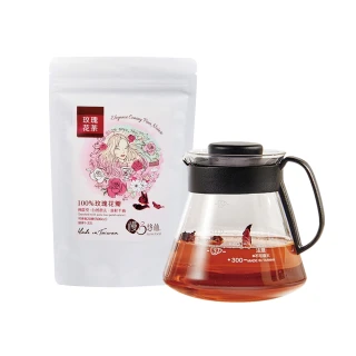 慢悠仙 神農獎玫瑰花茶20g袋裝+耐熱沖泡壺評價推薦