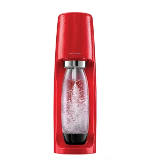 【Sodastream】時尚風自動扣瓶氣泡水機Spirit(紅)