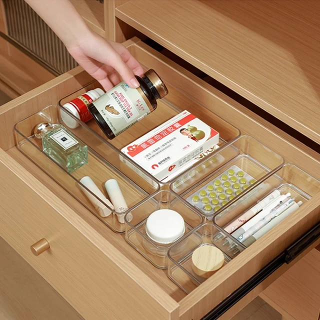 Dagebeno荷生活 可伸縮抽屜分類收納盒 廚房餐具筷子整