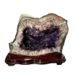 【古緣居】巴西天然紫水晶洞 +實木底座(88公斤)