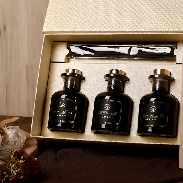 【Mudoh 沐朵】室內擴香精緻禮盒150ml 3入組(木質/花香/果香 擴香禮盒組)