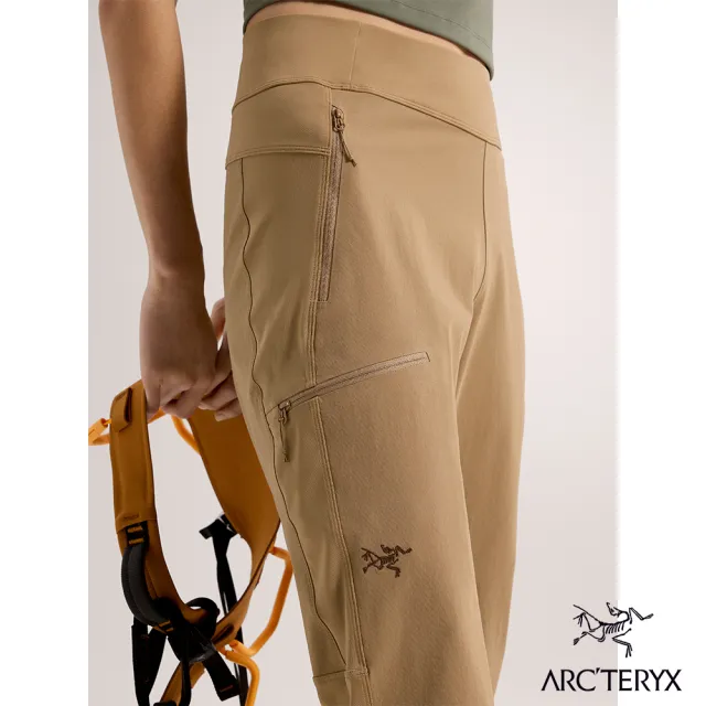 【Arcteryx 始祖鳥官方直營】女 Gamma Hybrid 軟殼長褲(帆布棕)