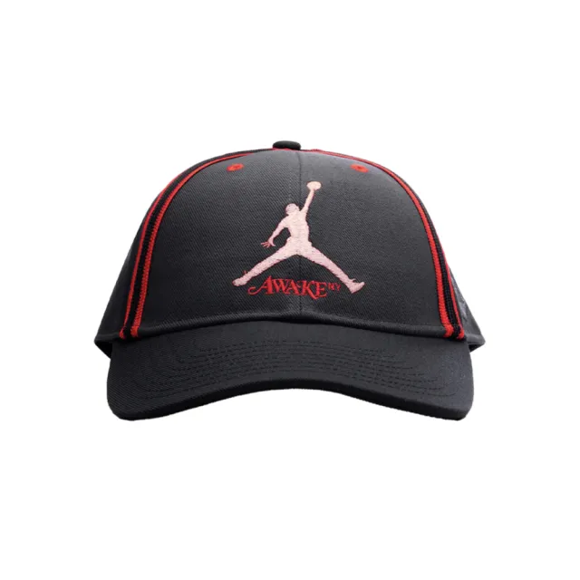 NIKE 耐吉】Awake Ny x Jordan Cap 老帽黑紅FZ0625-070(Jordan 聯名款 