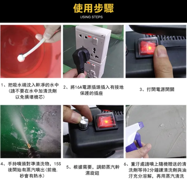 【Felsted/保固一年】高溫高壓蒸氣清潔機(洗車機 清洗機 空調清洗 油煙機去油污 廚房清潔器)