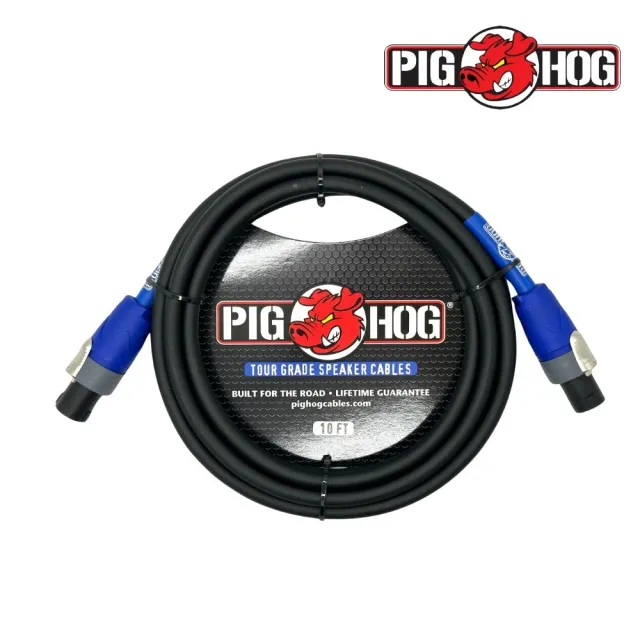 【PIG HOG】終身免費保固 10呎喇叭線｜原廠公司貨 品質保證(喇叭導線 Cable 監聽 播客 PHSC10SPK)