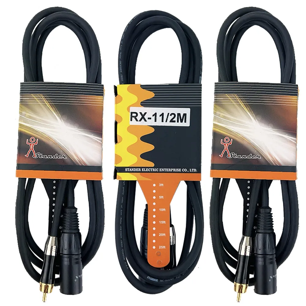 【JYC Music】庫存品出清RX-11訊號線2M/AV公-CANON公-3條裝(RX-11訊號線)