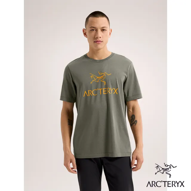 【Arcteryx 始祖鳥官方直營】男 ArcWord LOGO 短袖休閒Tee(糧草綠)