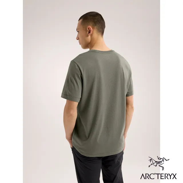 【Arcteryx 始祖鳥官方直營】男 ArcWord LOGO 短袖休閒Tee(糧草綠)
