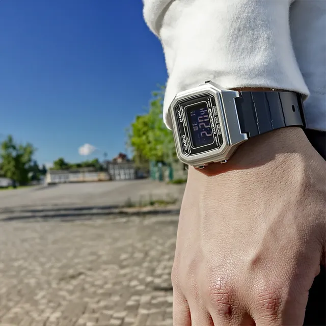 【CASIO 卡西歐】W-217HM 5A/9A/7B 方形復古簡約 多功能 防水計時 學生當兵 電子錶 手錶 41.2mm(旅遊運動)