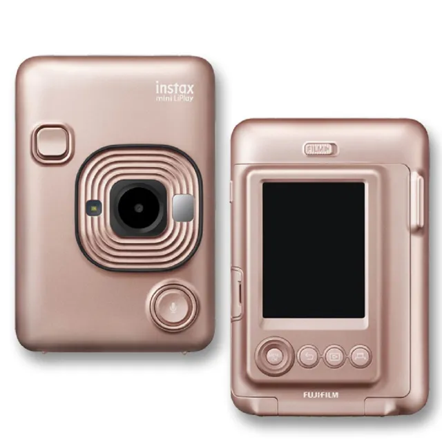 【FUJIFILM 富士】Instax Mini Liplay 拍立得相機(60張底片透明保護套60入組合)