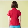 【Jack Nicklaus 金熊】GOLF女款素面彈性吸濕排汗POLO/高爾夫球衫(紅色)