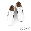【SCONA 蘇格南】全真皮 輕量樂活舒適休閒鞋(白色 1293-2)