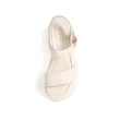 【KOKKO 集團】個性輕量柔軟羊皮厚底涼鞋(白色)