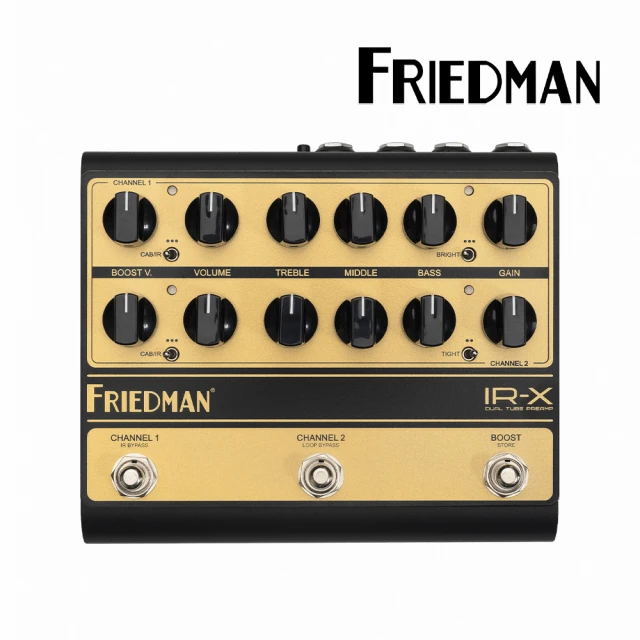 FRIEDMAN IR-X Dual Tube Preamp 前級效果器(原廠公司貨 商品保固有保障)