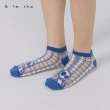 【a la sha】透明格紋襪