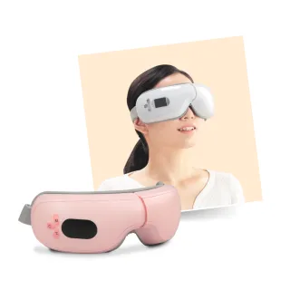 【FUJI】新溫感愛視力眼部按摩器 FE-530(熱敷按摩眼罩;感應操控;仿手感氣壓;２段式恆溫;母親節禮物)