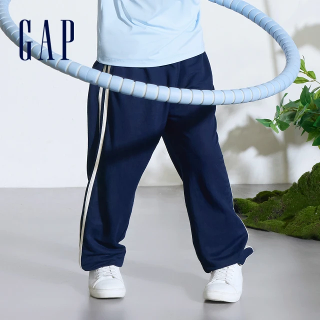 GAP 男童裝 Logo束口鬆緊褲-海軍藍(890518)